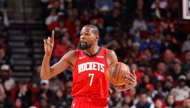 赛事直播-火箭反超掘金升西部第三！37岁杜兰特12助攻创纪录